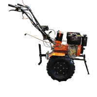 Культиватор дизельний Forte 1350E, колеса 12", 9 л.с (оранжевий)