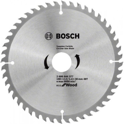 Диск пильний Eco WO 190x30-48T Bosch