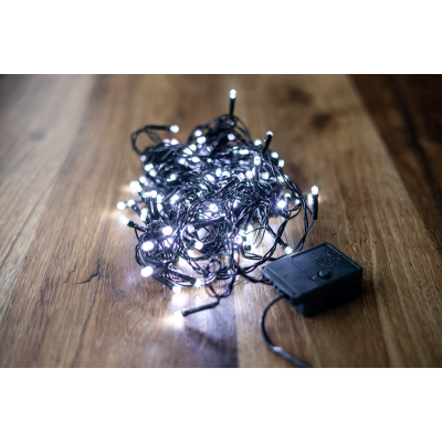 Електрогірлянда біл.160 LED, 10М, 8 функцій, 220V BPNY