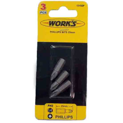 Works Набір біт 3 шт