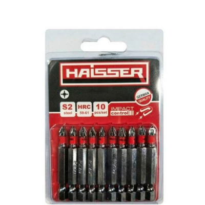 Набір біт Haisser HEX 40 х 50 мм (10 шт)