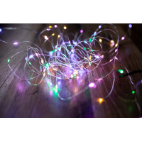 Електрогірлянда мікролід кольоровий. 100 LED, 10М, 3хАА BPNY