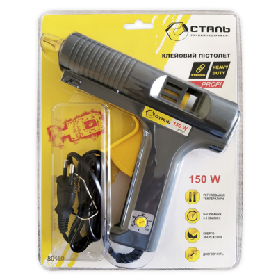Клейовий пістолет 150W 80160 Сталь PROFI