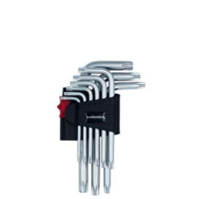 Haisser 48114 Набір Г-подібних ключів TORX з отвором