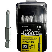Набір біт PH2х50 Werk 10 шт