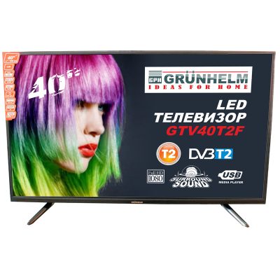 Телевізор Grunhelm GTV40T2F 40 дюймів Full HD 1920х1080