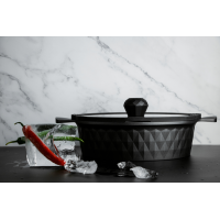 PEPPER Каструля - жаровня Black ice (greblon C2) 4.2 л
