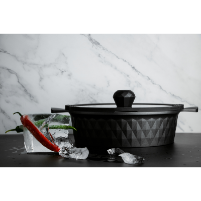 PEPPER Каструля - жаровня Black ice (greblon C2) 4.2 л
