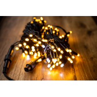 Електрогірлянда зовнішня вологозахисна тепло-біл.100LED,10М,220V BPNY