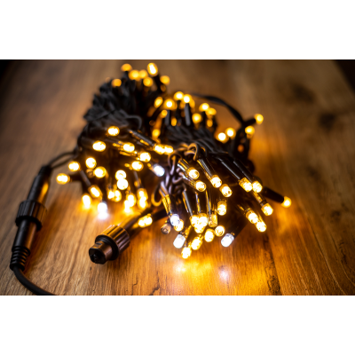 Електрогірлянда зовнішня вологозахисна тепло-біл.100LED,10М,220V BPNY
