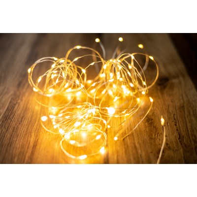Електрогірлянда мікролід тепло-біл.100 LED, 10М, 3хАА BPNY