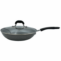 Сковорода з кришкою GUSTO GT-2107-26/1 покриття GRANITE 260*50 мм