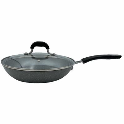 Сковорода з кришкою GUSTO GT-2107-26/1 покриття GRANITE 260*50 мм