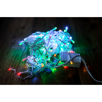 Електрогірлянда світлодіод. бурульки цветн.100 LED,3 М,220V BPNY