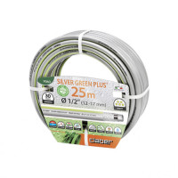Шланг для поливу Claber Silver Green Plus 9060 25 м 1/2 сірий