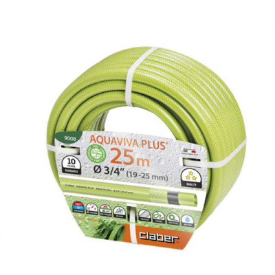 Шланг для поливу Claber Aquaviva Plus 9008 25 м 3/4 зелений