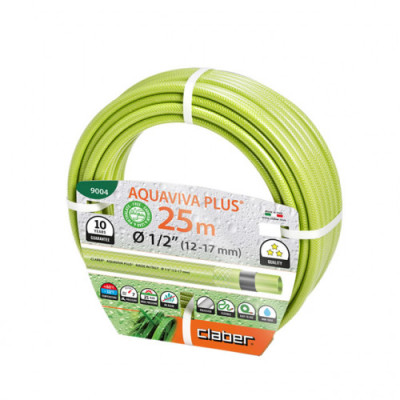 Шланг для поливу Claber Aquaviva Plus 9004 25 м 1/2 зелений