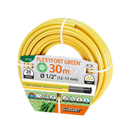 Шланг для поливу Claber Flexyfort Green 9067 30 м 1/2 жовтий