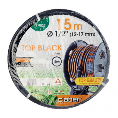 Шланг для поливу Claber Top-Black 9037 15 м 1/2 чорний
